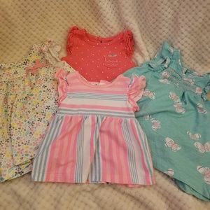 Set of 4 baby girl dresses